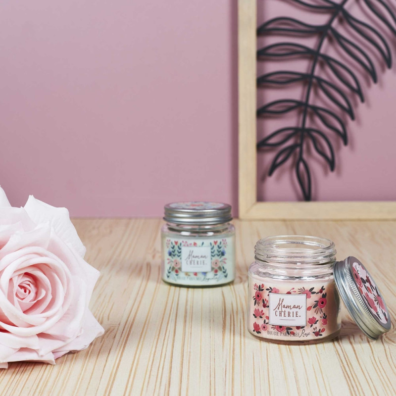 Bougie parfumée Maman Chérie , modèles variables -