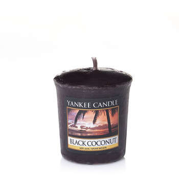 Bougie votive : Noix de coco noire Ø 4,8 cm