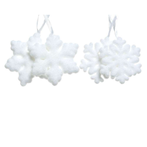 Suspension de Noël en mousse : flocon de neige, co