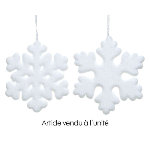 Suspension de Noël en mousse : flocon de neige, co