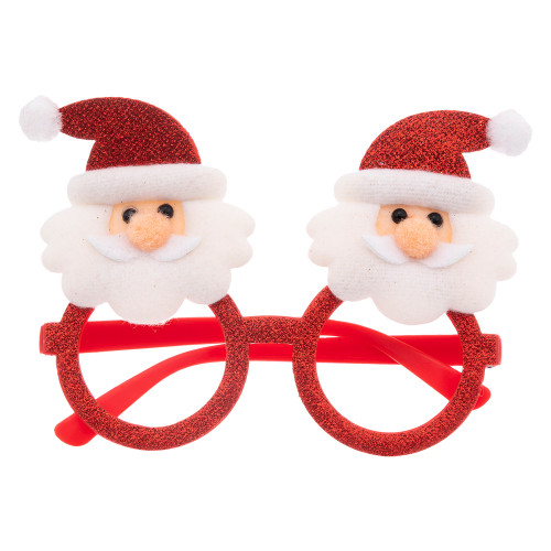 Lunettes Père Noël avec pailletes