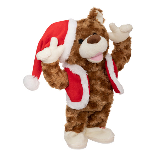 Ours fun pour décoration de Noël H. 31 cm
