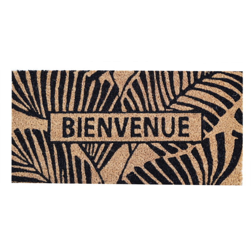 Tapis en fibre de coco Bienvenue - 50X25cm