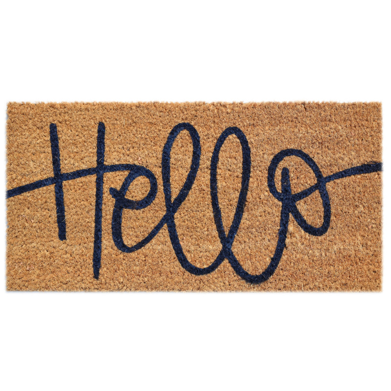 Paillasson 'Poucet hello', coloris naturel - L. 50