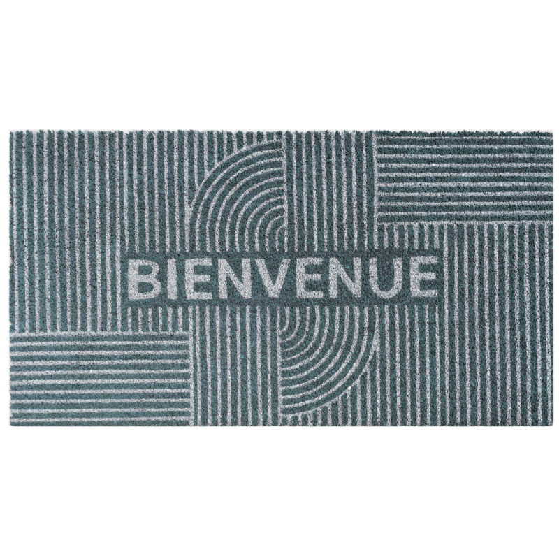 Paillasson 'Lineococo eau', coloris bleu - L. 70xl