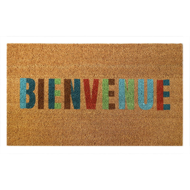 Paillasson 'Cocovea bienvenue', coloris naturel -