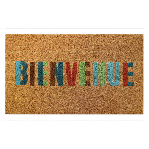 Paillasson 'Cocovea bienvenue', coloris naturel -