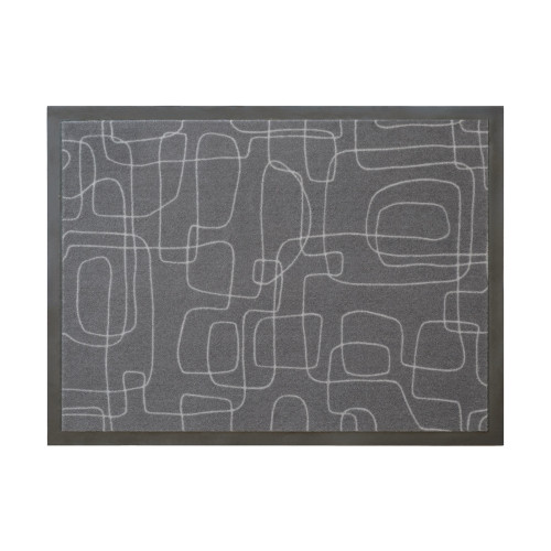 Paillasson d'intérieur 'Alperia', coloris gris - L