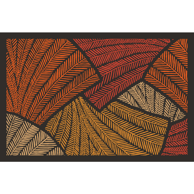 Paillasson d'intérieur 'Access tribal', coloris or