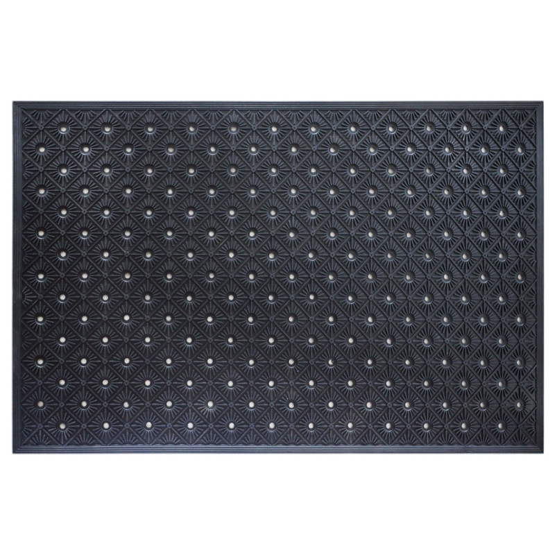 Paillasson 'Circula', coloris noir - L. 90xl. 57cm