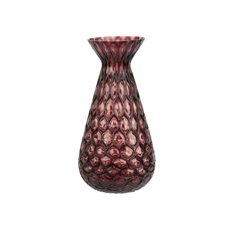 Vase en verre, coloris rose - D. 20xH. 40cm