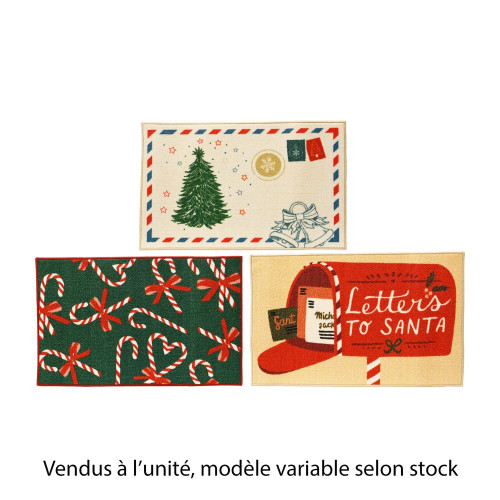 Paillasson de Noël en nylon, modèle variable - L.