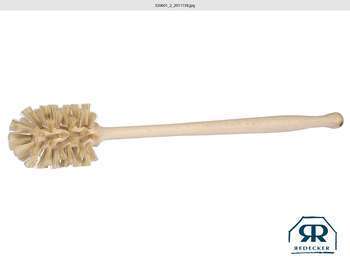 Brosse à bouteille, en crin de cheval L. 35 cm