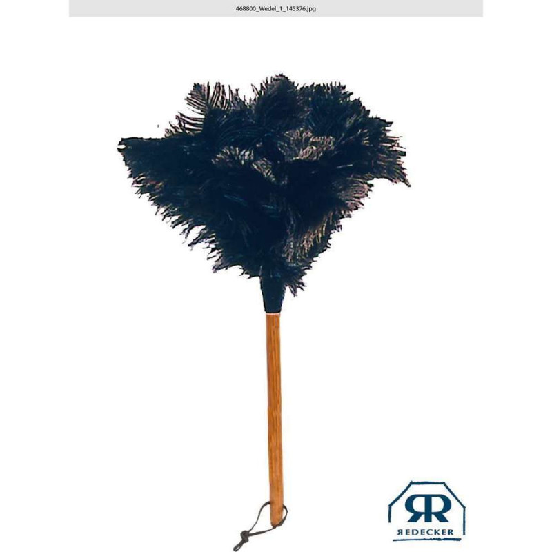 Plumeau en plumes d'autruche L. 50 cm