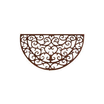 Paillasson Demi-rond, en fonte L. 68 x l. 40 cm