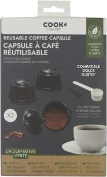 Capsule réutilisable compatible Dolce Gusto (x3 pi