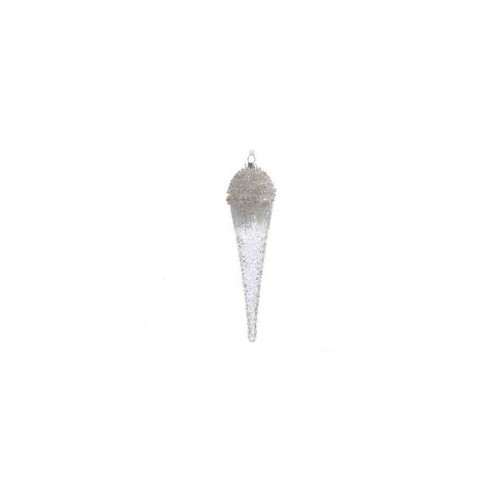 Stalactite en verre avec perles à suspendre