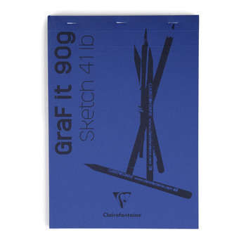 Bloc croquis collé GraF It de 80 feuilles (90g) A4