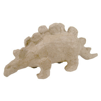 Dinostegosaure en papier mâché L. 18cm
