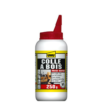 Colle à bois UHU, prise rapide - 250g