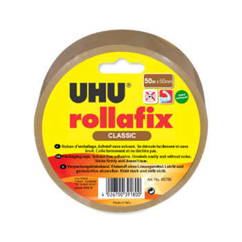 Ruban d'emballage, coloris brun L. 50 m x l. 5 cm