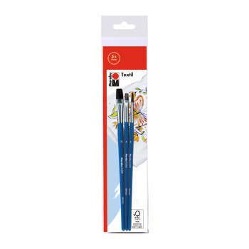 Set de 3 pinceaux Textil