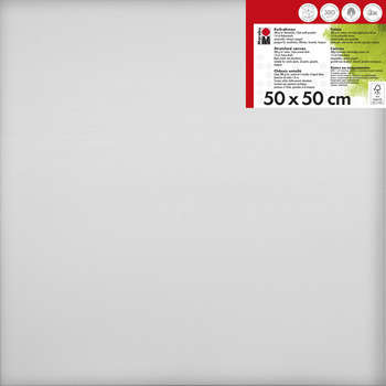 Châssis entoilé en coton (380 g/m²) 50x50cm