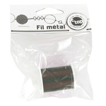 Fil métal noir : 0,4 mm x 10 m