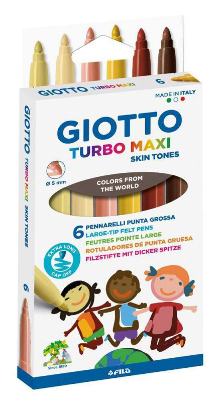 6 feutres Turbo Maxi Skin lavables