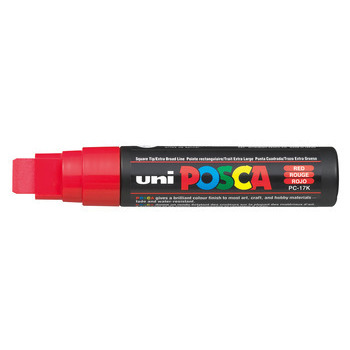 Marqueur peinture pointe extra-large biseautée Rou