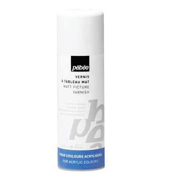 Vernis acrylique mat (phase solvant), l'aérosol 20
