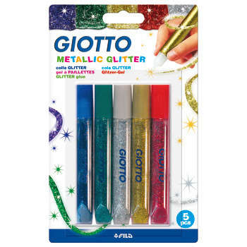 Stylos gel 10. 5ml Giotto metallic x5, sous bliste