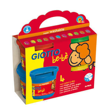 Set 4 pots de 150ml de gouache Giotto