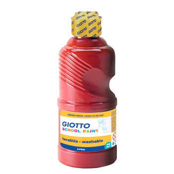 Gouache Giotto Schoolpaint, flacon 250ml - Rouge é