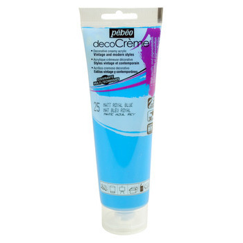 Peinture Décocrème : bleu roy 120 ml