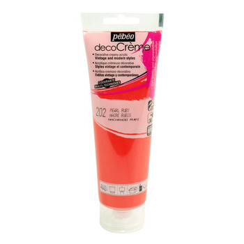 Peinture Décocrème : rubis nacré 120 ml