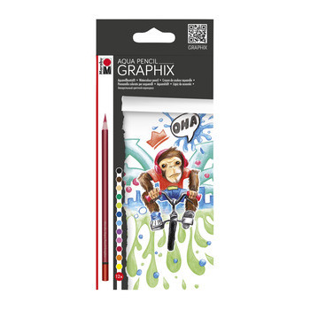 Crayons de couleurs Aquarelle x12 - Funki Monkey