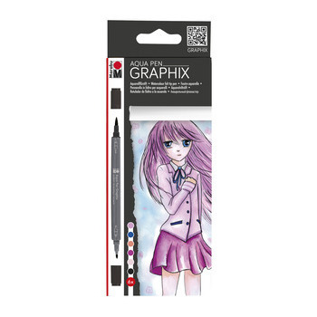 Feutres aquarelle x6 - Ma Ke Manga