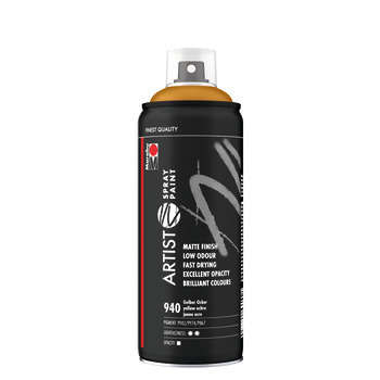 Peinture spray Artist : jaune ocre, 400mL