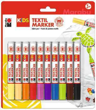 Kit kids 10 feutres de peinture pour textile