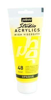 Studio Acrylics : 100ml jaune primaire opaque