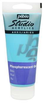 Peinture Acryl Studio 100ml phosphorescent bleu