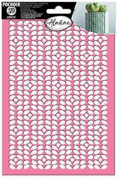 Pochoir adhésif motif arrondi