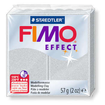 Pâte Fimo effect 57 g : argent