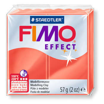 Pâte Fimo effect 57 g : translucide rouge