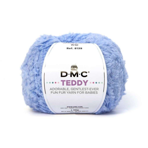 Pelote Teddy n° 315 100 % polyamide bleue - 50 g