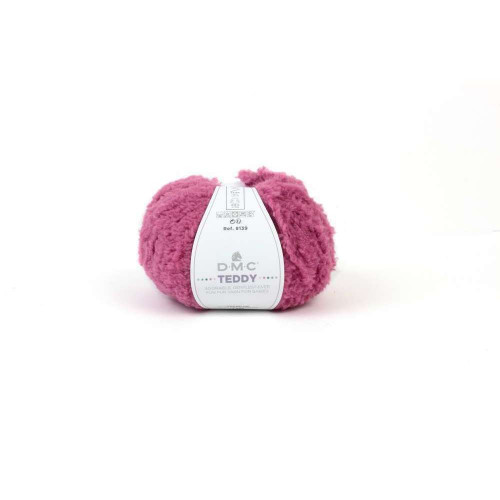 Pelote Teddy n° 320 100 % polyamide rose - 50 g