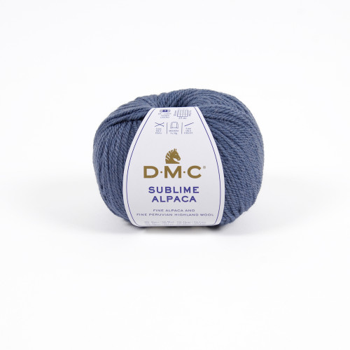 Pelote Sublime Alpaga et laine, coloris bleu gris
