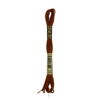 Echevette de coton mouliné spécial, 8m - Brun ciga