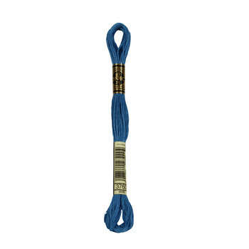 Echevette de coton mouliné spécial, 8m - Bleu fjor